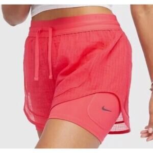 Nike Running Division Women's Dri-FIT 3" 2-in-1 Running Shorts | Pink | X-Small